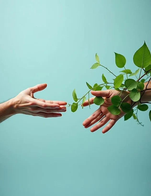Hands supporting growth—autonomous orchestration